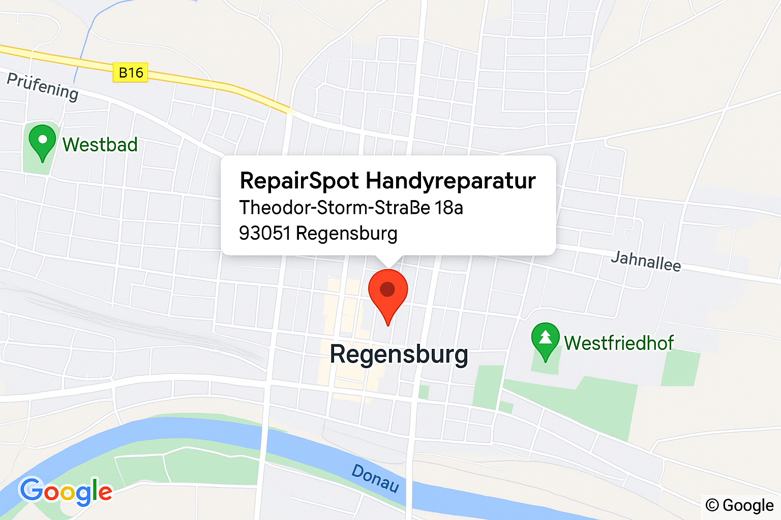 RepairSpot Standortkarte